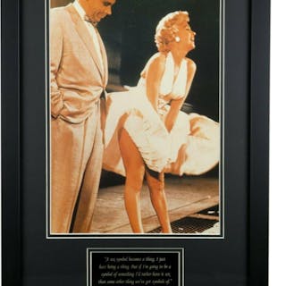 Marilyn Monroe "The Seven Year Itch" Custom Framed Photo Display with Quote