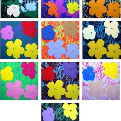 Andy Warhol Flowers Portfolio 36x36 Suite Of 10 Silk Screen Prints Barnebys Andy Warhol Flowers Portfolio 36x36 Suite Of 10 Silk Screen Prints Barnebys