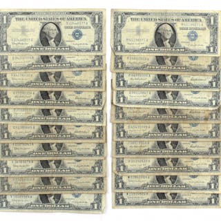 1957 a 1 us silver certificate blue seal current sales