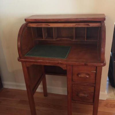 Vintage Child S Roll Top Desk Barnebys