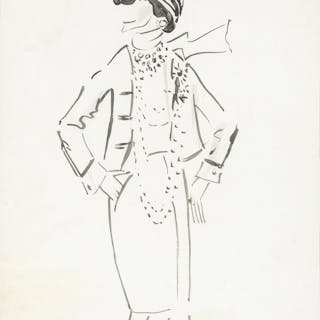 Cecil Beaton (British, 1904-1980) A study of a costume design for