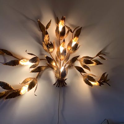 Blad Lampa I Guld Barnebys Blad Lampa I Guld Barnebys