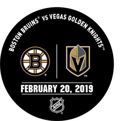 Vegas Golden Knights Warmup Puck February 20, 2019 vs. Boston ...