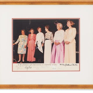 Autographed Photograph of Six First Ladies