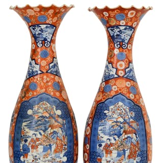 Pair of Chinese Porcelain Palace Vases