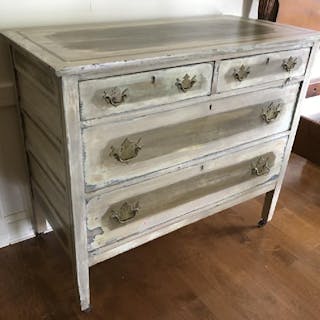 Antique French Painted Pine Dresser Circa 1860 Current Sales