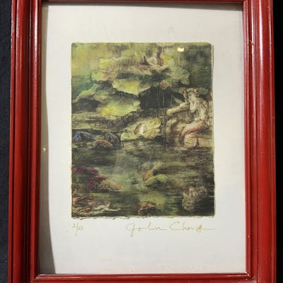 John Chang Signed Mermaid Lagoon Lithograph Barnebys John Chang Signed Mermaid Lagoon Lithograph Barnebys