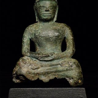 7-9thC Dvarati Buddha, 5.25" Tall