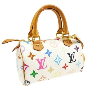 Louis Vuitton, Bags, Vtg Y2k Louis Vuitton Murakami Multicolor Monogram  Pouchette Small Makeup Bag