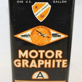 Motor Graphite Graphic One Gallon Oil Can