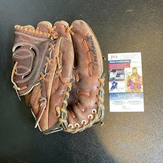 Bill Hands Signed 1960's Game Model Baseball Glove Chicago Cubs
