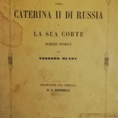 Le Guerre Sul Mar Nero Ossia Caterina Ii Di Russia E La Cua Corte Barnebys