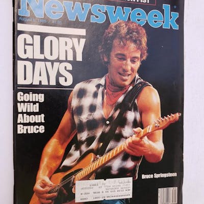 Newsweek August 5 1985 Bruce Springsteen Glory Days Near Perfect Condition Barnebys