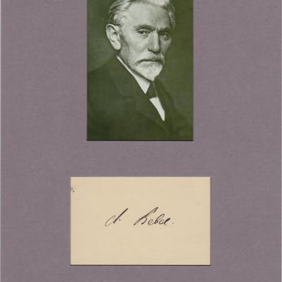 Signature Matted With Photograph Bebel August 1840 1913 History Barnebys Signature Matted With Photograph Bebel August 1840 1913 History Barnebys