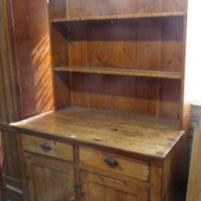 A 19th Century Stripped And Waxed Pine Cottage Dresser The Lower