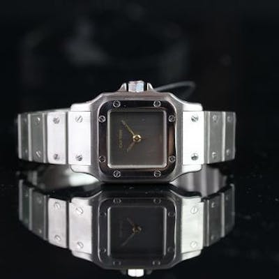 Ladies Cartier Santos Galbee Automatic Bracelet Watch Vintage Barnebys