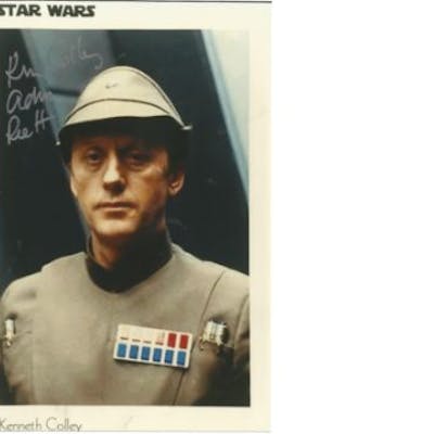 Star Wars Kenneth Colley signed 11x7 colour photo pictured in his ...