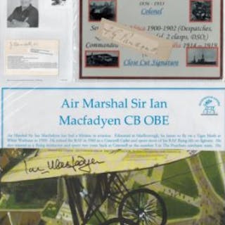 Collection military signatures, Air Marshall Sir Ian MacFadyen signed