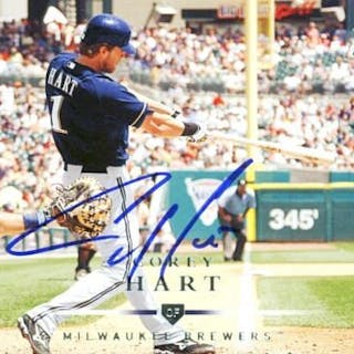 Brewers Corey Hart Signed Card 2008 Upper Deck #59 Autographed w/ COA