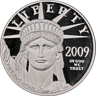 2009-W Platinum American Eagle $100 Proof Bullion Coin - OGP COA