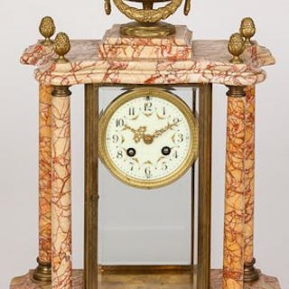 French Samuel Marti crystal regulator clock