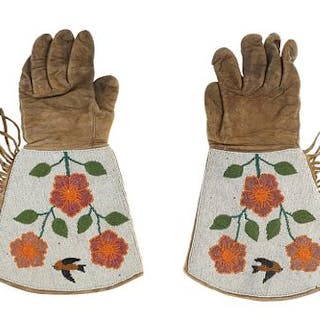 C. 1890- Plateau Gauntlet Gloves - L.A. Huffman
