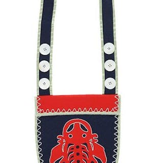 Athabascan Dogfish Beaded Clothe Fire Bag