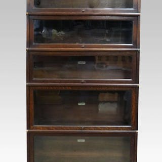 Globe Wernicke Bookcase Auction All Auctions On Barnebys Co Uk Oak Five Section Globe Wernicke Bookcase 177 X 87 Cm