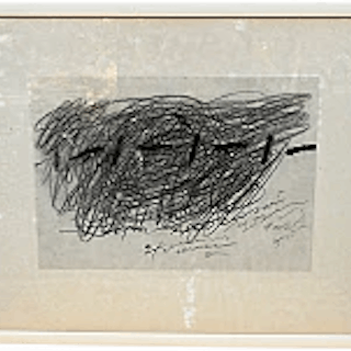 Antoni Tàpies, abstract composition, screen print