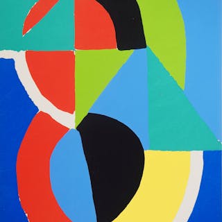 Sonia DELAUNAY (d’après) - Rythme de couleurs, 1956 - Lithographie et pochoir