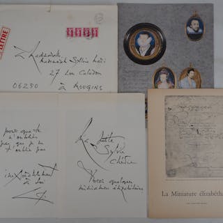 Georges MATHIEU: Handwritten letter, 1993