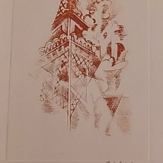 Robert DELAUNAY - Les Tours Eiffel - Ouvrage en edition originale