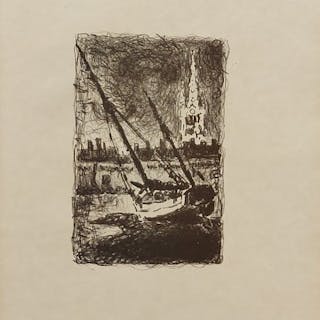 Paul SIGNAC - Saint-Malo I (1927)- original lithograph on Japanese paper