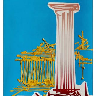 Georges MATHIEU - Air France GREECE, 1967 - Original poster