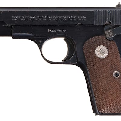 Colt Model 1908 General Officer S Pocket Hammerless Pistol Barnebys